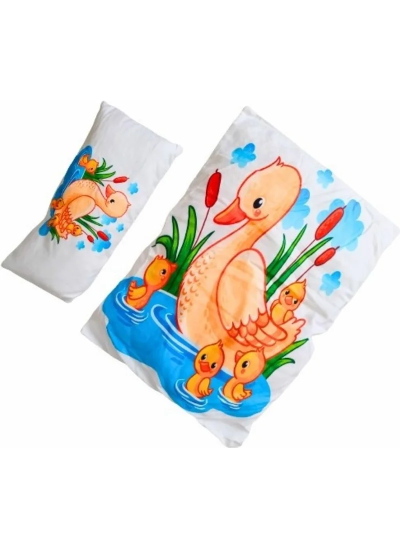 Vav Baby Fluffy Mother Duck and Her Babies Bottom Opening Set