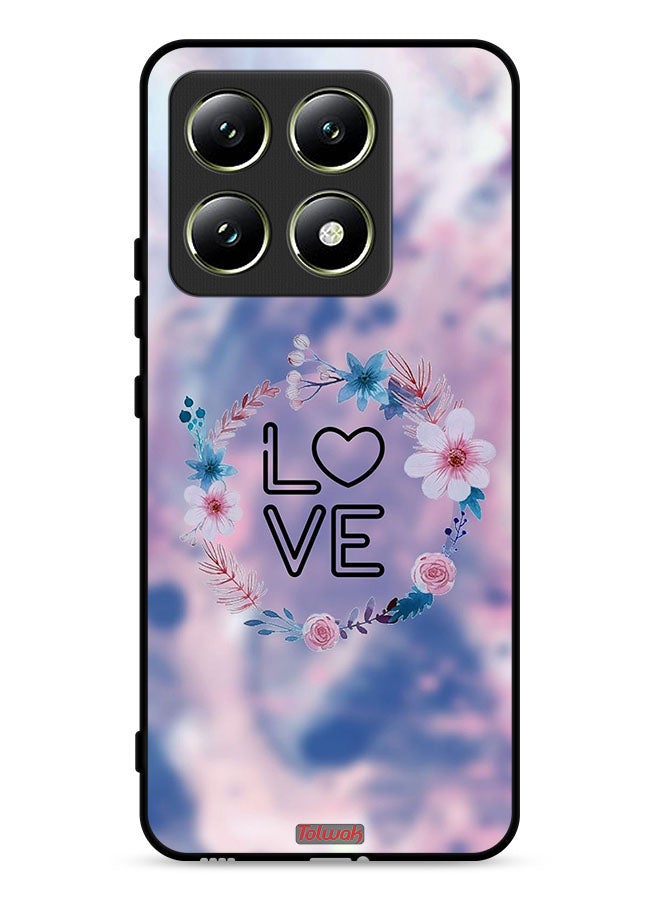 Tolwak Xiaomi 14T 5G Protective Case Cover Love In Flowers Ring Art  - Image 1