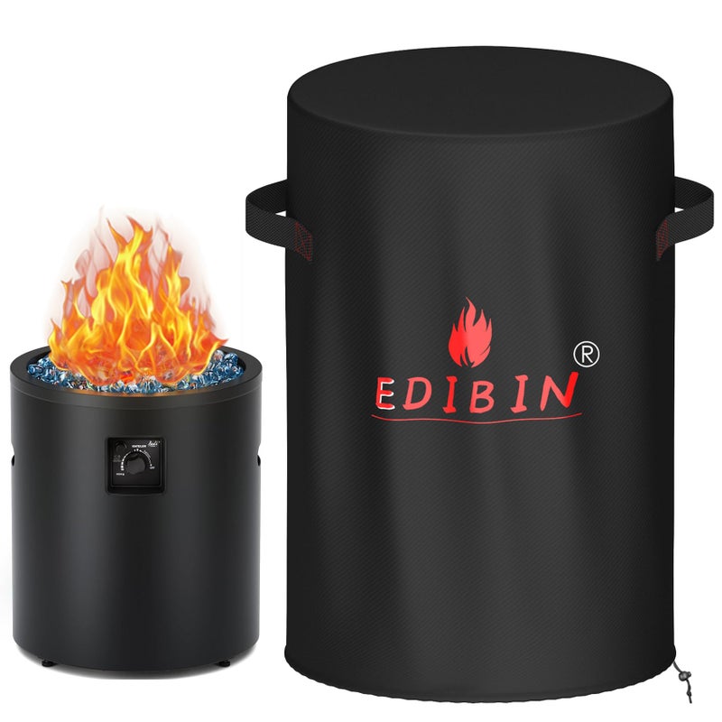 EDIBIN Fire Pit Cover for Bali Outdoors 23 Inch Cylinder Firepit,24" D X 27" H Waterproof Cover Compatible with Bali Outdoors 23 inch Outdoor Fire Pit Round - Image 1