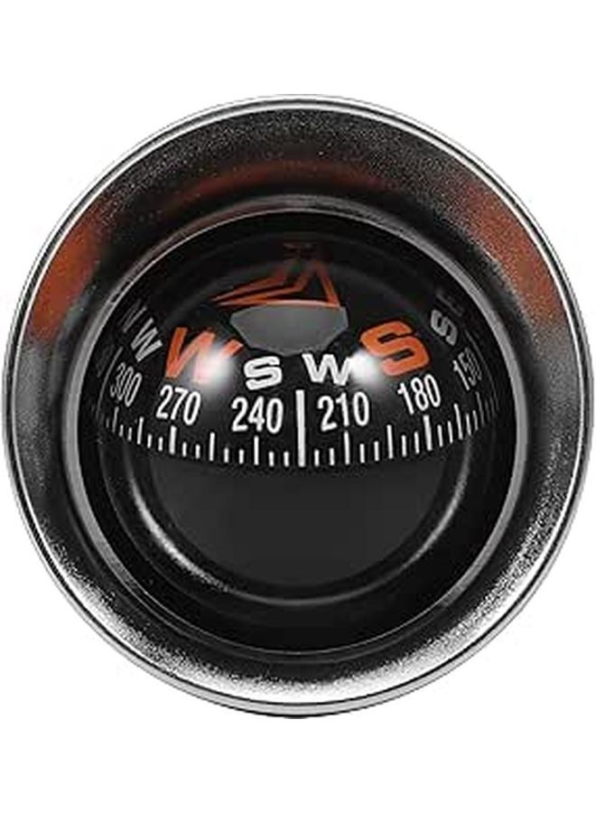 Adhesive Car Dashboard Compass Ball for Vehicle Navigation Outdoor Automotive Marine Use - Image 1