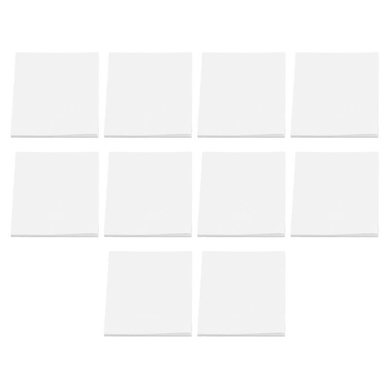 Transparent Sticky Notes: 5 Pads 500 Sheets Waterproof PET Material - Repositionable Residue-Free Clear Sticky Note Pads for Office School Home Study Supplies - Image 1