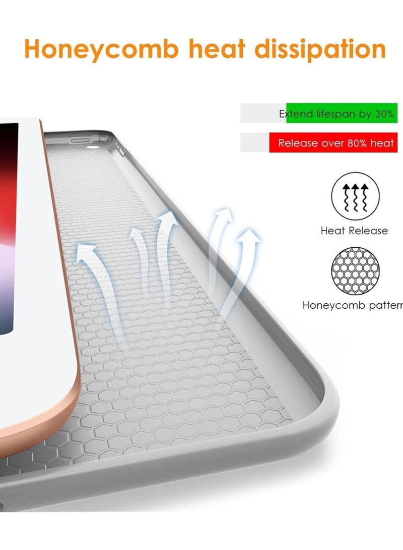 iPad 9th/8th/7th Generation case (2021/2020/2019) iPad 10.2-Inch Case with Pencil Holder [Sleep/Wake] Slim Soft TPU Back Smart Magnetic Stand Protective Cover Cases - Image 3