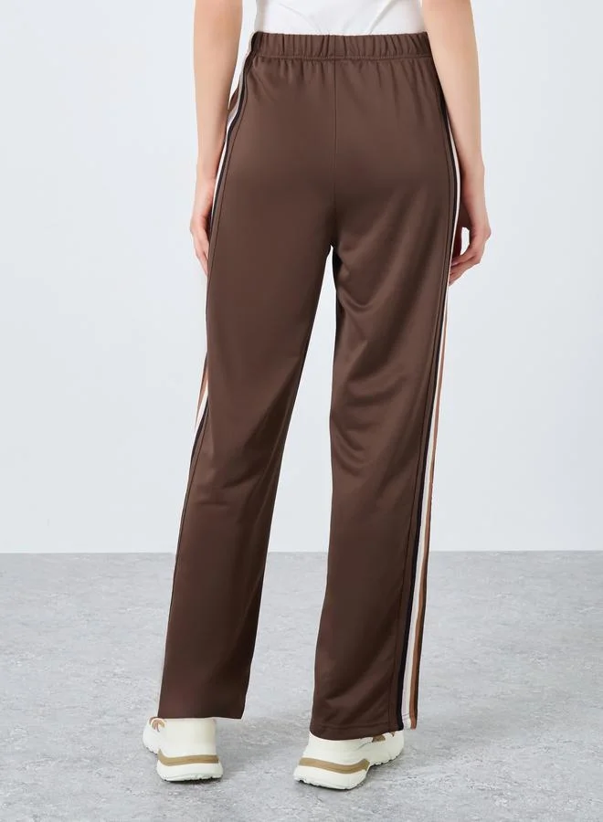 Take Two  Take Two Side Striped Loose Fit Joggers for Women | Best Price UAE
