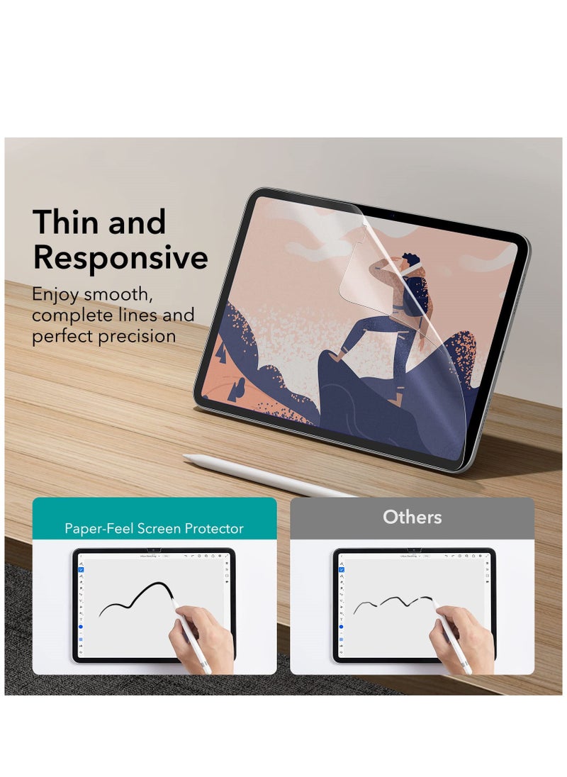 Generic - For iPad 10th Generation Paperlike Screen Protector Paper-Feel Screen Protector Compatible with iPad 10 (2022 10.9 Inch) Put Pencil to Paper Easy Application Tray Scratch Protection - Image 1