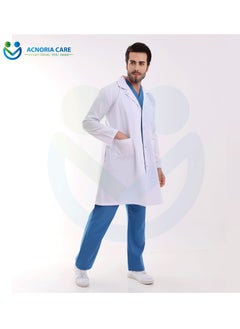 ACNORIA CARE Men's Long Medical Lab Coat For Doctors Nurses And Hospital Workers Comfortable And Elegant - From Acnoria Care - Size S  - Image 5