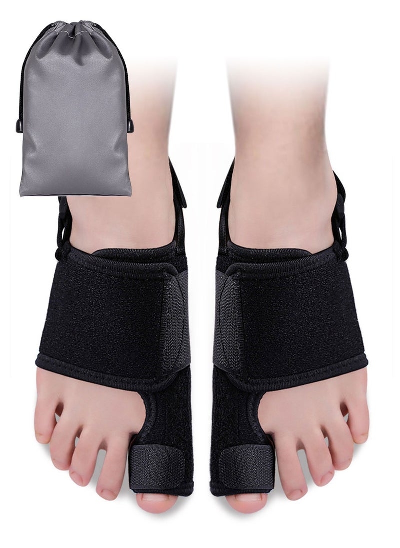 Syarme Bunion Corrector for Women and Men, Big Toe Straightener Splint Brace for Hallux Valgus, Adjustable Bunion Correction Orthopedic Splint Brace for Bunion Relief, Left Foot and Right Foot 2 Pack  - Image 1
