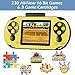 TaddToy 16 Bit Handheld Game for Kids Adults 30 Large Screen Preloaded 230 HD Classic Retro Video Games with USB Rechargeable Battery 3 Game Cartridges for Birthday Gift for Kids 412 Yellow - Image 2
