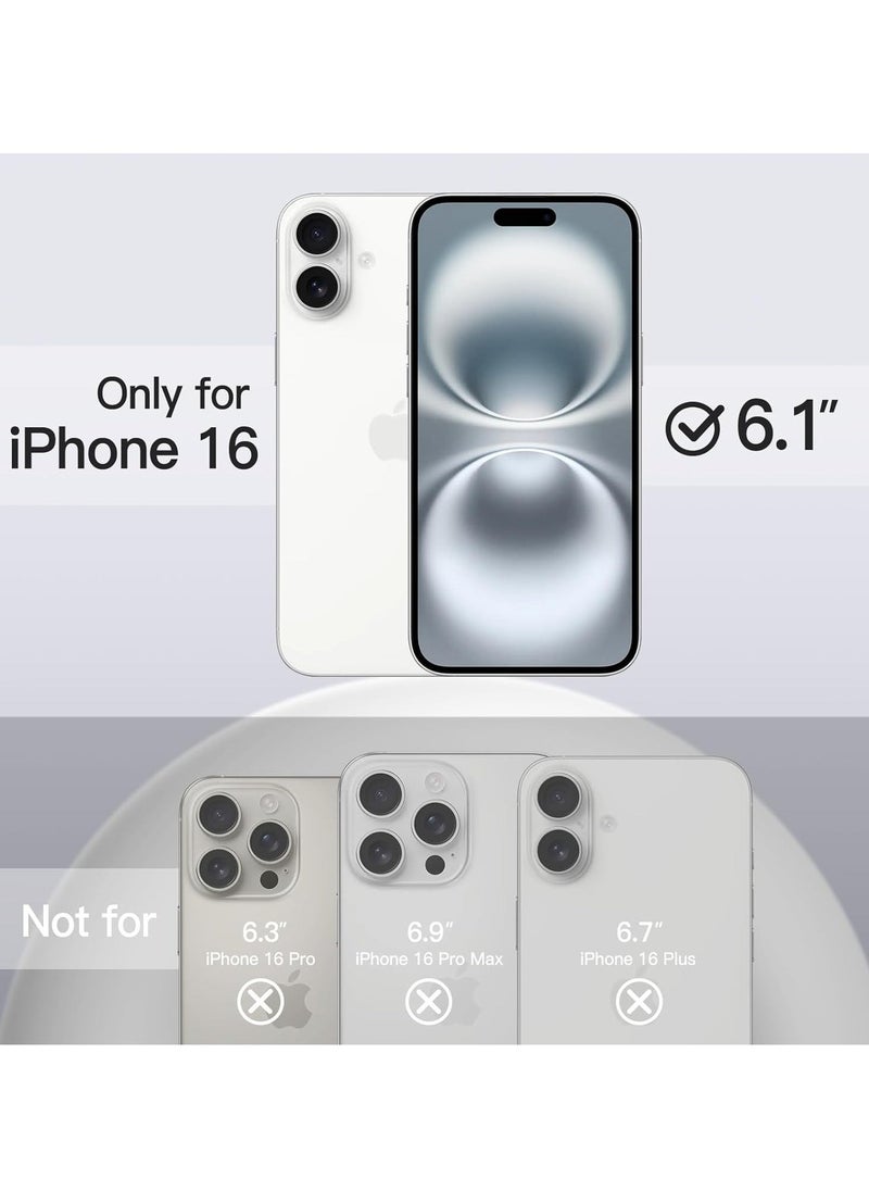 JAJEEK "Liquid Silicone Case for iPhone 16 (6.1-Inch) – Soft Touch, Anti-Scratch, Shockproof Cover with Microfiber Lining (White)" - Image 2