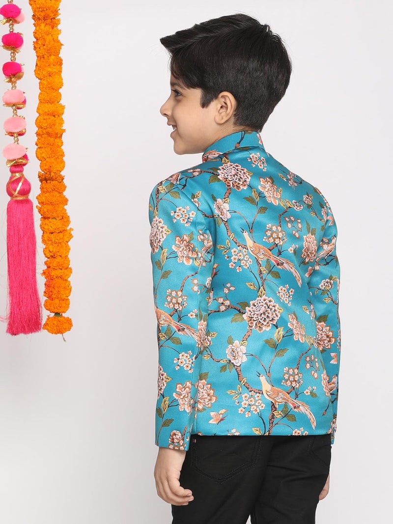 VASTRAMAY Boys' Turquoise Jodhpuri_VASBJP002TQ_30 - Image 3