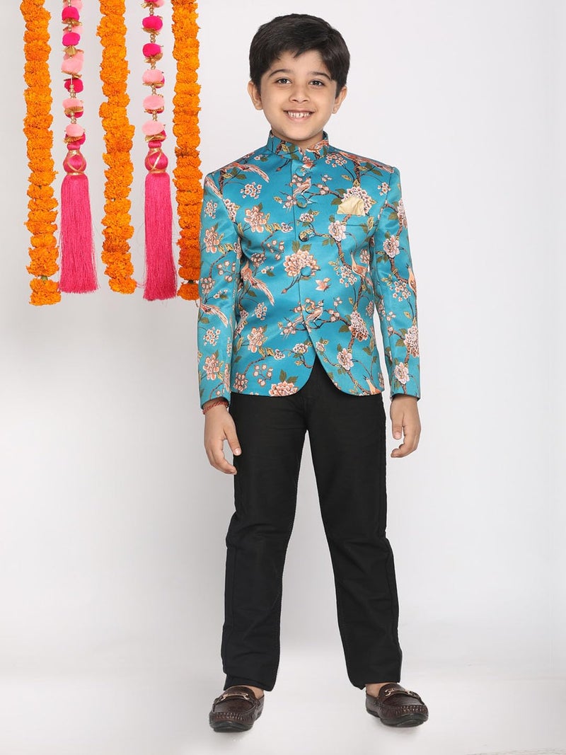 VASTRAMAY Boys' Turquoise Jodhpuri_VASBJP002TQ_30 - Image 5