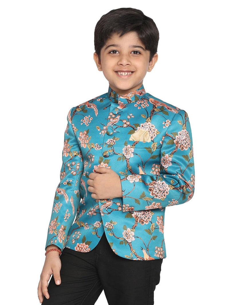 VASTRAMAY Boys' Turquoise Jodhpuri_VASBJP002TQ_30 - Image 1