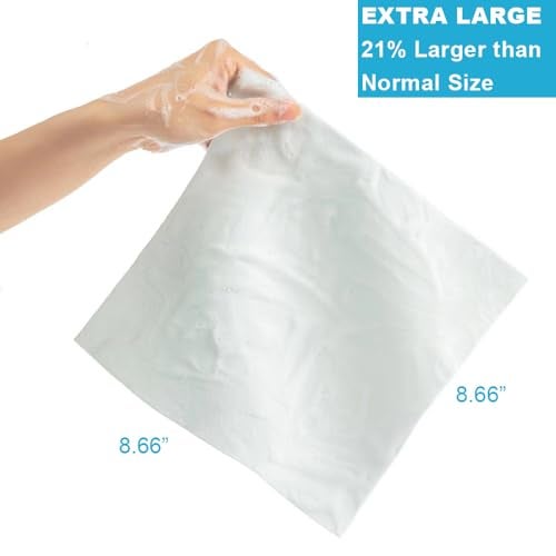 HYGIENJOY-21% Larger,No Rinse Bathing Wipes for Adults-Rinse Free Bath Sponges,Soap Infused,Dry Shower Wipes for Elderly, For Camping,Hiking,GYM, Post Surgery Must Haves, (25 pack) - Image 2