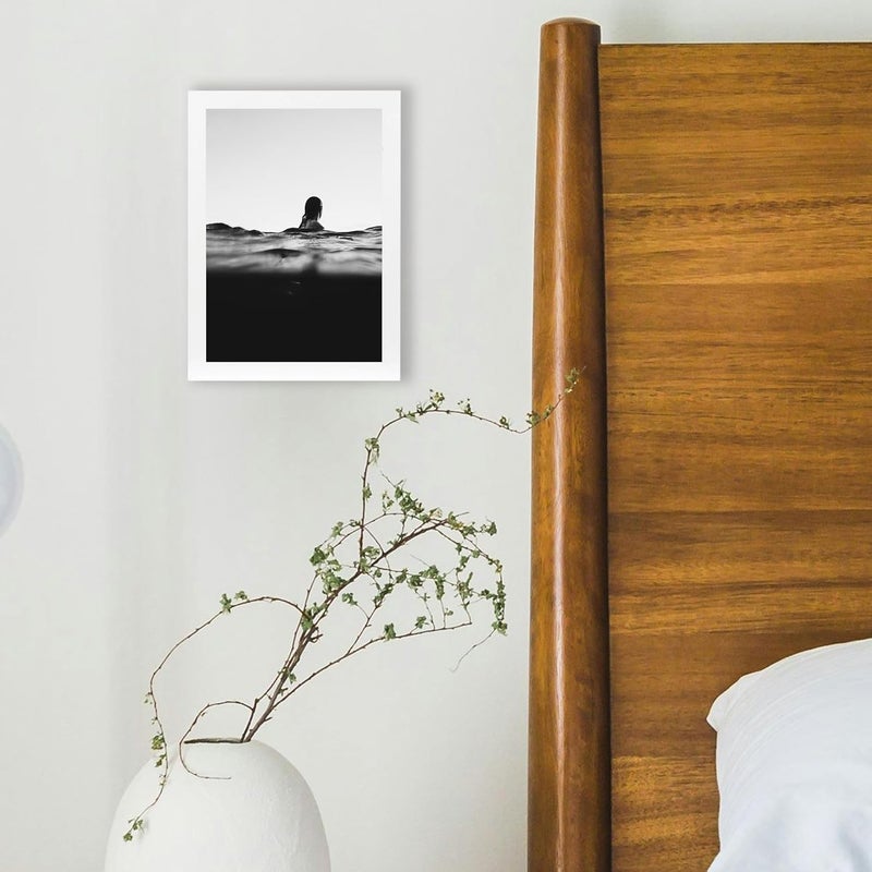 KAIWIN إطار صور أبيض مقاس 10 × 15 سم مجموعة من 4 إطارات صور بزجاج أكريليك للتعليق والوقوف، تعليق/وقوف عمودي أو أفقي - Image 2