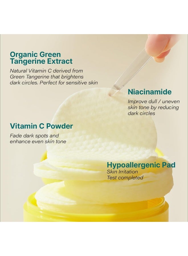 goodal Green Tangerine Vita C Dark Spot Care Pad, Korean Skin Care, 70 Sheets 160ml. - Image 4