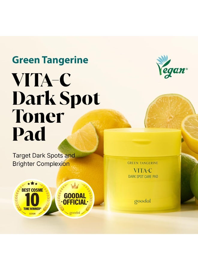 goodal Green Tangerine Vita C Dark Spot Care Pad, Korean Skin Care, 70 Sheets 160ml. - Image 2