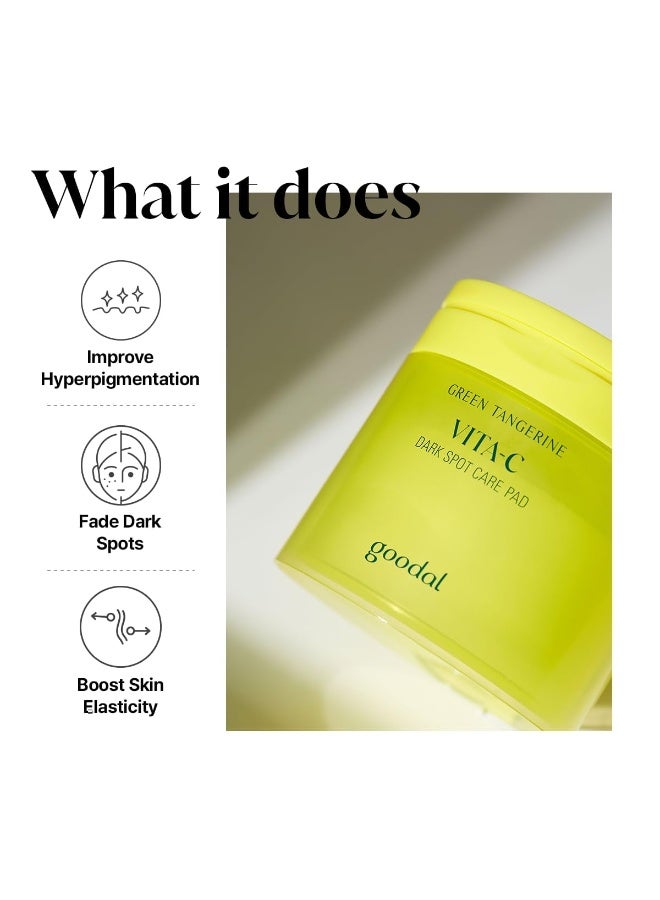 goodal Green Tangerine Vita C Dark Spot Care Pad, Korean Skin Care, 70 Sheets 160ml. - Image 3