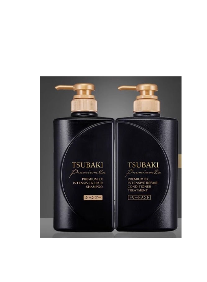 TSUBAKI Premium Intensive Repair Shampoo & Treatment Set 400ml,Pack of 2 - Image 1