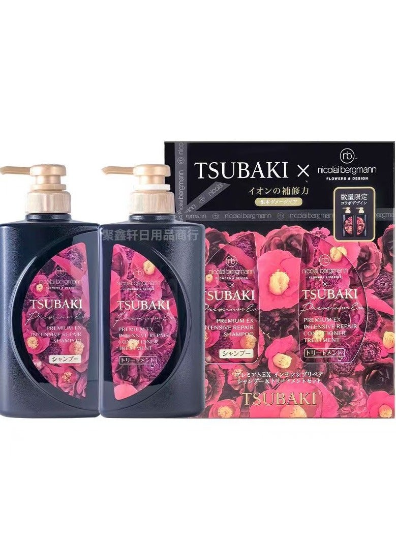 TSUBAKI Premium Intensive Repair Shampoo & Treatment Set 400ml,Pack of 2 - Image 5
