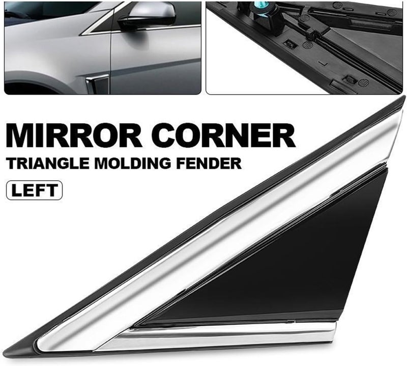 Yurefax Side Mirror Triangle Plate Molding for Cadillac SRX - Image 2