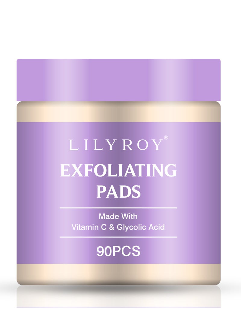 LILY ROY EXFOLIATING PADS (MADE WITH VITAMIN C & GLYCOLIC ACID) - LILY ROY  - Image 1