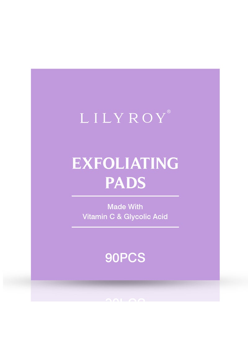 LILY ROY EXFOLIATING PADS (MADE WITH VITAMIN C & GLYCOLIC ACID) - LILY ROY  - Image 2