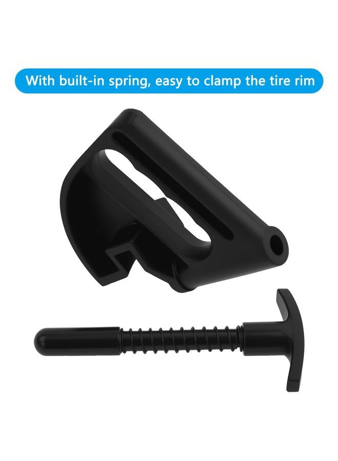 VKVXCLON Universal Tire Changer Repair Tools Bead Clamp Drop Center Helper - Rim Pry Solid Nylon Plastic No Scratches Built-in Spring for Most Vehicle Motorcycle Low Profile Tire (2 Pack) - Image 2