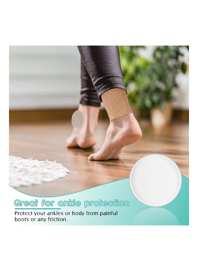 Generic Cross Ankle Gel Sleeve Padded Skate Socks Ankle Protector Gel Sleeve Socks Gel Pads Ankle Support Brace Pad Skateboard Accessories for Skating Riding Ski Ankle Protection Foot Support Socks 4 Pieces  - Image 4