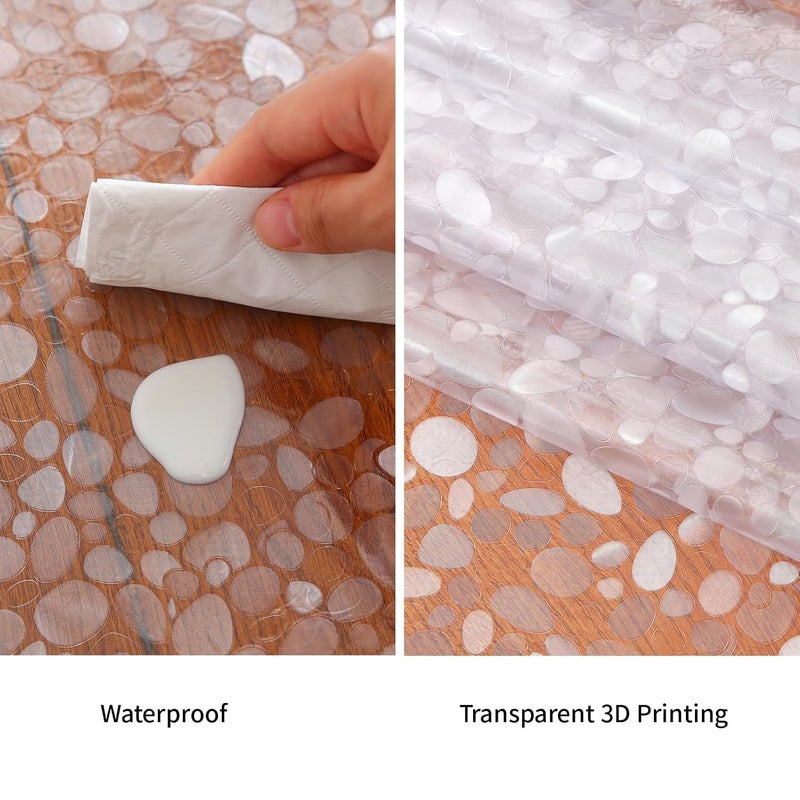 MatLeya Plastic Splat Mat for Baby, Easy Cleaning Vinyl Floor Mat for Eating Messes, Waterproof High Chair Floor Protector Feeding Floor Cover by - Image 3