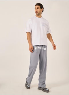 Styli Gothic Text Placement Print Oversized Joggers  - Image 2