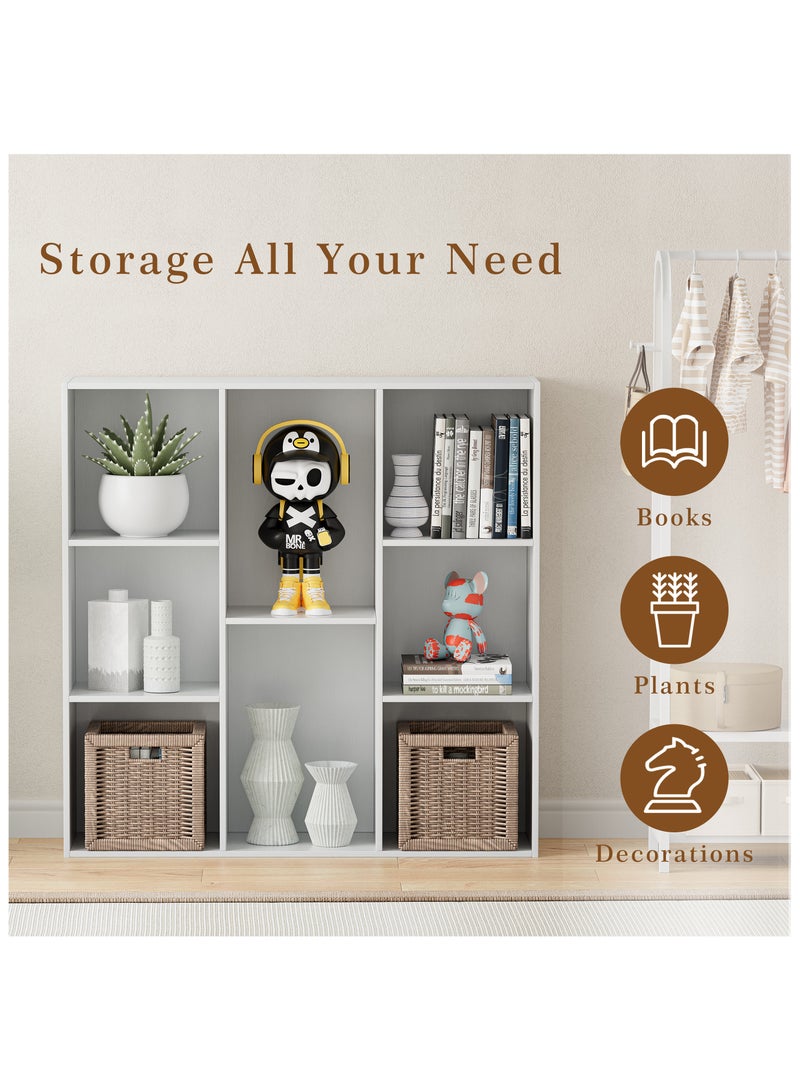Chogori Wooden Cube Storage Organizer with Closed Back Panel, 11in Cube Shelf Opening, Bookshelf, Display Shelf,Closet Cabinet for Home and Office - Image 3