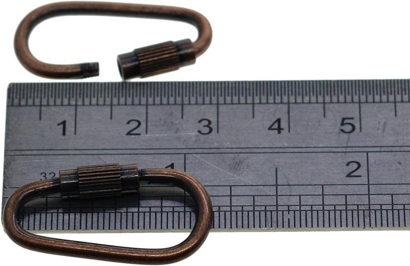 klarako 20PCS Small Locking Carabiner Clip Mini Locking Clips D Ring Lightweight Keychain Clips for Indoor Outdoor Use - Image 5