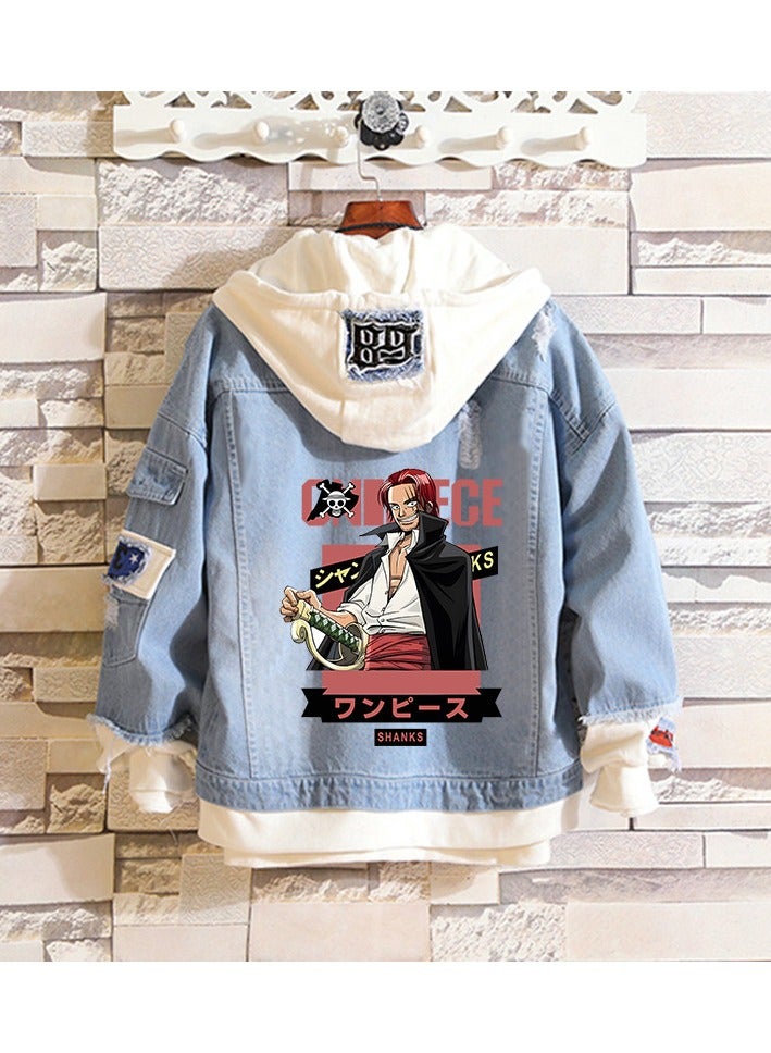KUYING New One Piece Casual Loose Denim Jacket  - Image 1