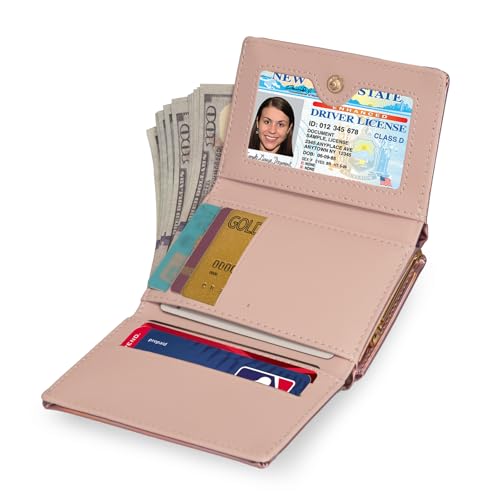 JANKS Small Wallet for Women Mini Laser Card Holder Case Iridescent Holographic Purse with Coin Pocket for Girls Ladies - Image 3