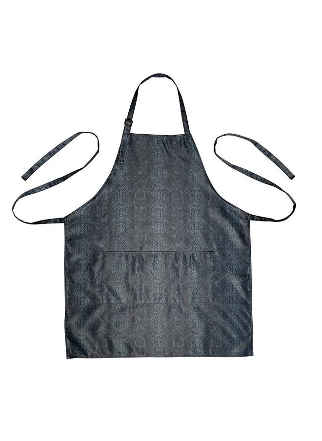 Plum Hill Snakeskin Hair Stylist Apron for Cosmetology, Nail Tech, Esthetician, Make-up Artist - Waterproof Bleach Proof - Hairdresser Apron with Pockets  - Image 2