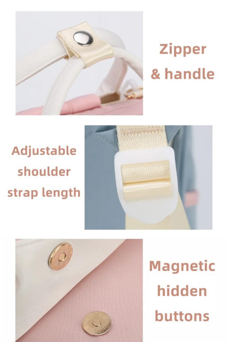 Winnies Diaper Bag For Mothers For Travel, Maternity Bag For Newborn Baby, Mother Travelling Bag, Multiple Pocket Water Resistant Hospital Bag For Moms (Sky Blue) - Image 5