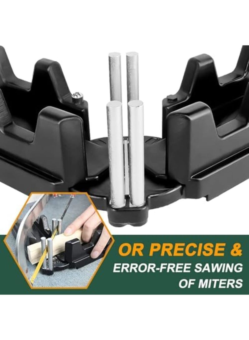 Barakah 2-in-1 Mitre Measuring Angle Cutting Tool - Accurate Sawing Mitre Kit for Pipeline Installation, Home Improvement, Carpentry, and Woodworking Craft (Size: 12.1 x 3.3 x 2.5 in) - Image 5