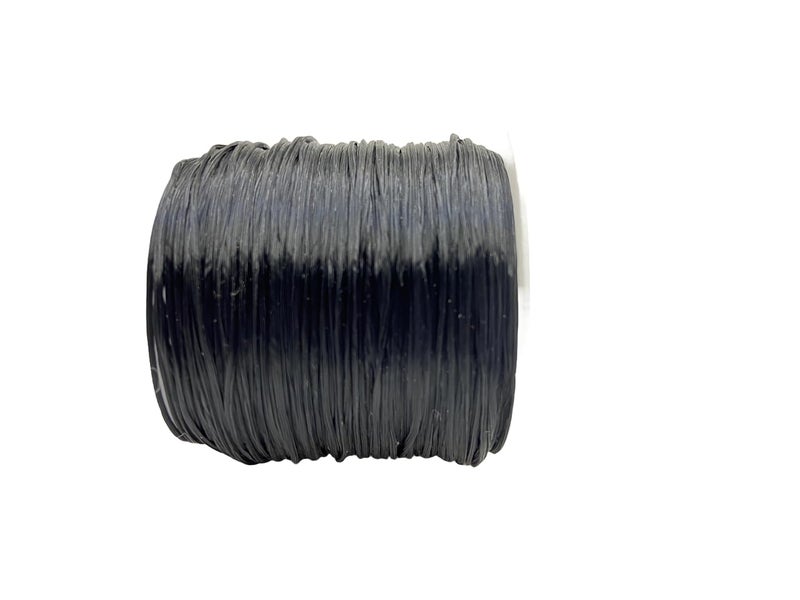 Self Lub Elastic Crystal Stretch Cord for Jewelry Making – Flat Beading Thread for Bracelets, Anklets, DIY Crafts – Durable, Clear Elastic String for Beads & Charms (Black, 50 Meter, 0.5 mm) - Image 2