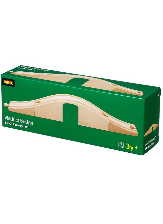 Brio BRIO World 33351 - Viaduct Bridge | 3-Piece Wooden Toy Train Set Accessory | Ideal for Kids Ages 3 and Up | FSC-Certified Wood | Compatible with All Train Sets  - Image 2