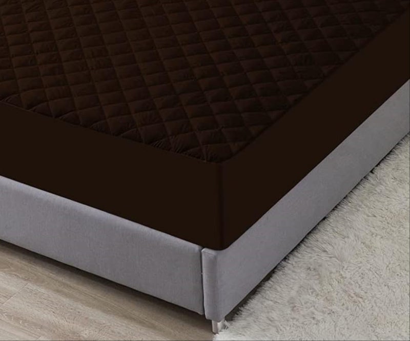 A CUBE LUXURY SOLUTIONS A Cube Luxury Solutions Waterproof 260 GSM Quilted Cotton Mattress ProtectorCover Bed Protector King Size 78X72 65 x 6 Feet  - Image 3