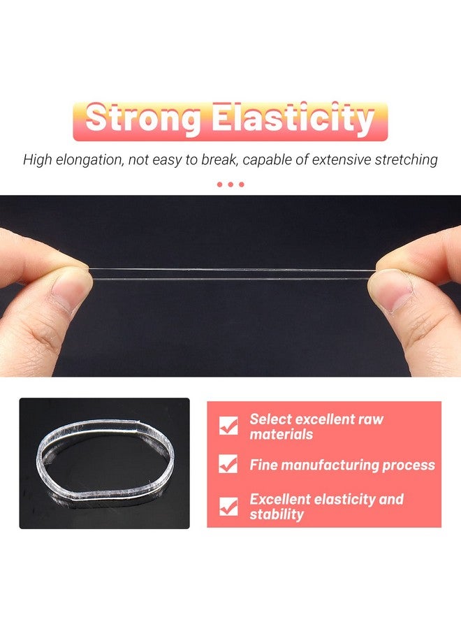 TUUXI 1500Pcs Mini Clear Elastic Hair Bands No Damage Small Rubber Bands For Girls 18Mm Elastics Hair Ties Hair Accessories For Women Braids - Image 4