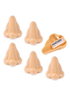 Y&D KASTWAVE 6 PCS Funny Nose Pencil Sharpener, Stocking Stuffers Cute Kids School Supplies Gag Sharpeners for Gift Prizes Boys and Girls Birthday Giveaways (6PC)  - Image 1
