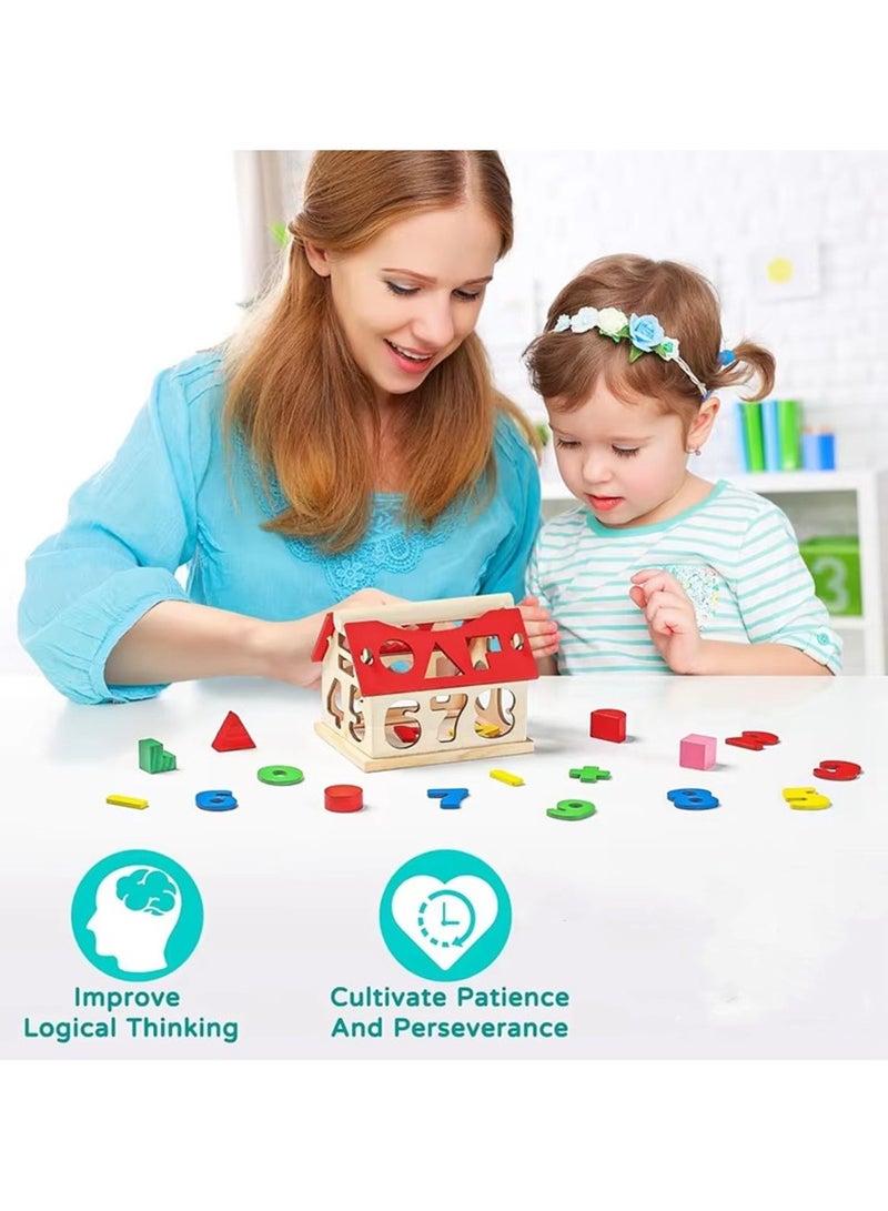 Montessori Wooden Educational Children for Toddlers Baby Skill Development Toys Number Color Matching Sorting - Image 3