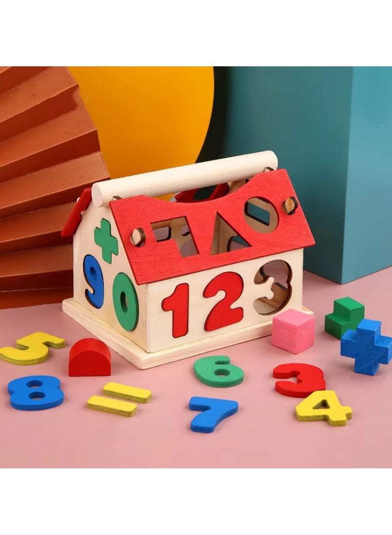 Montessori Wooden Educational Children for Toddlers Baby Skill Development Toys Number Color Matching Sorting - Image 1