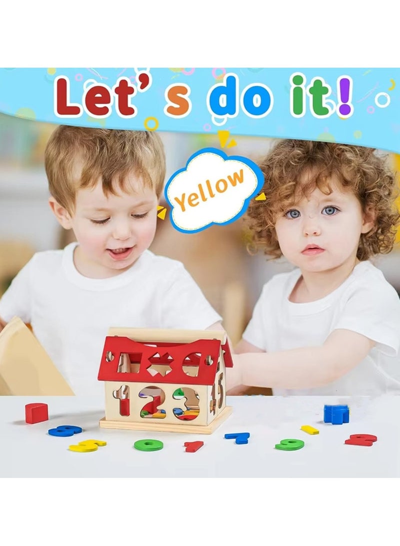 Montessori Wooden Educational Children for Toddlers Baby Skill Development Toys Number Color Matching Sorting - Image 4