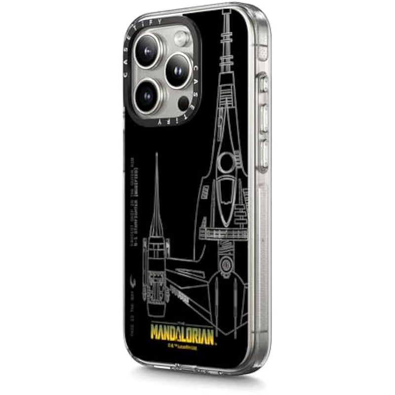 Casetify Clear iPhone 15 Pro Case 【Mandalorian Co-Lab/Not Yellowing / 6.6ft Drop Protection/Compatible with Magsafe】 - N-1 Starfighter - Clear - Image 5