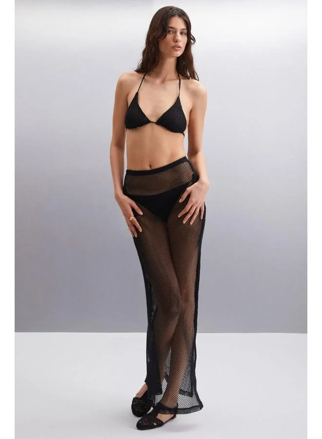 GRIMELANGE Grimelange Eulara Women's 100% Cotton Slim Black Bustier