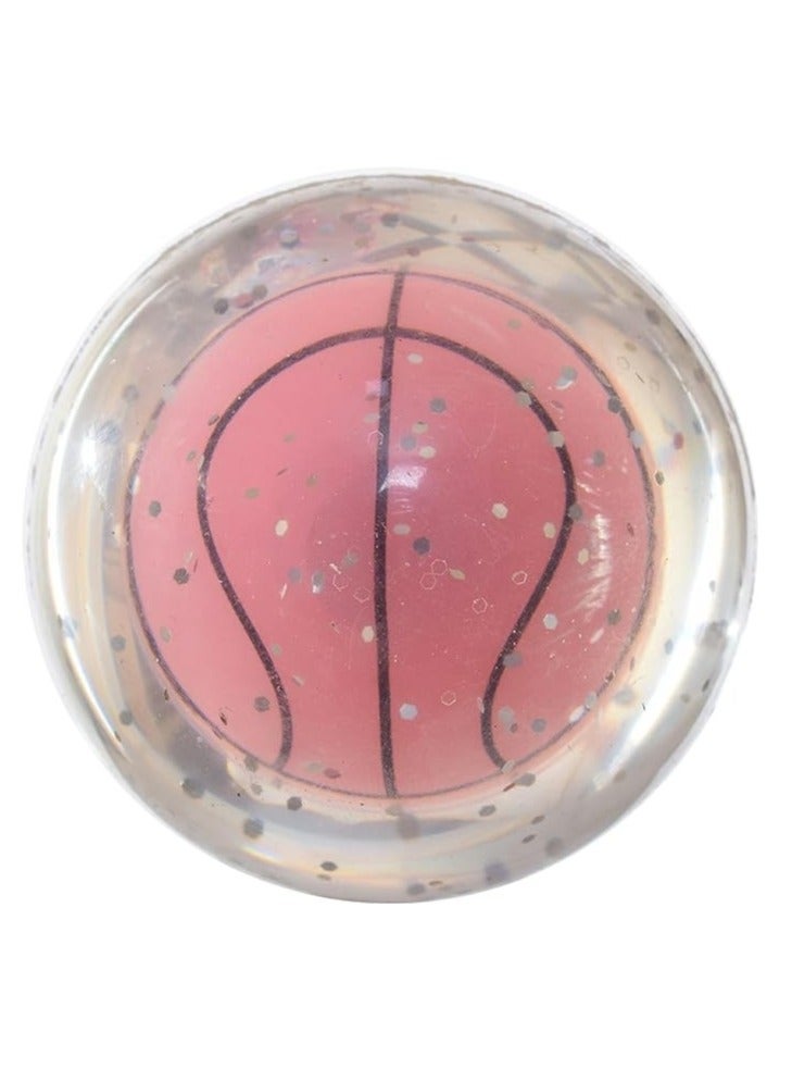 Silicone ball game lights up when hit by floral