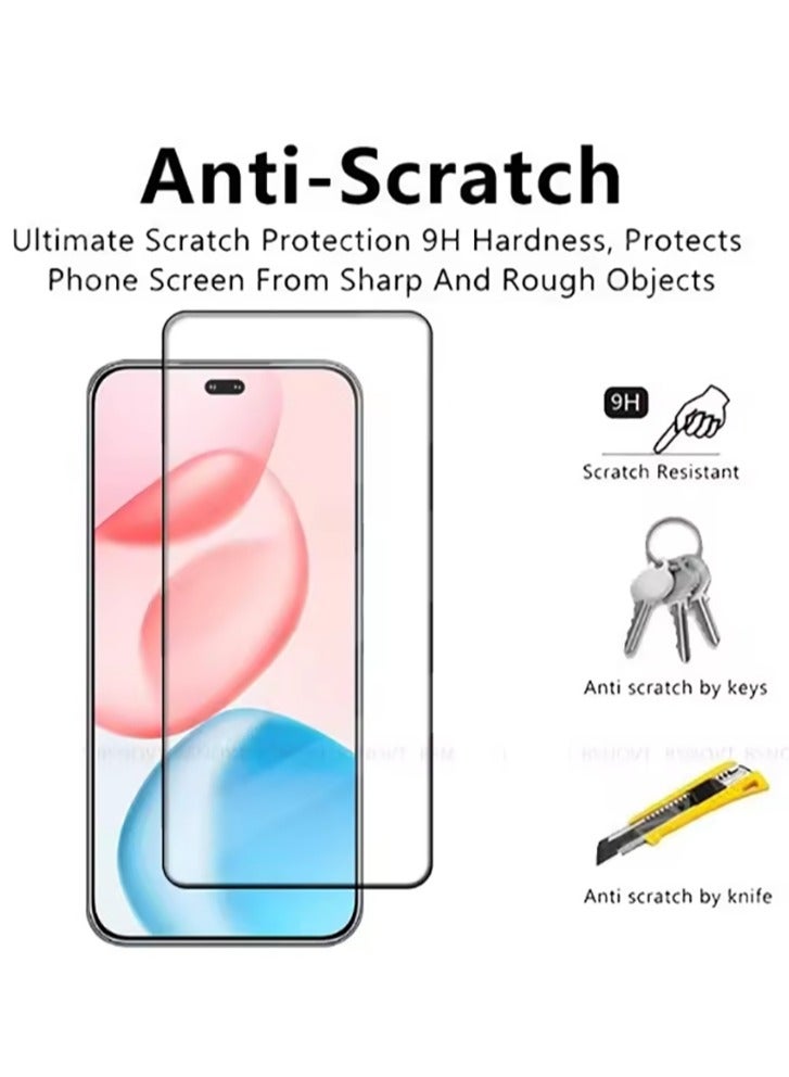 2 Pack for Honor 400 Pro Screen Protector,HD Tempered Glass,3D full Coverage,9H Hardness,Anti-Scratch,Bubble Free  - Image 3