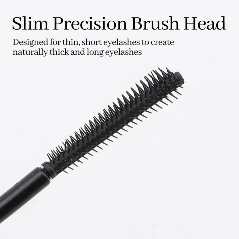 Erinde Tubing Mascara for Older Women 60 Plus, Lengthening & Volumizing for Thinning Lashes - Smudge-Proof, Flake-Free Black - Slim Micro-Brush for Hooded Eyes & Warm Water Removal - Image 3