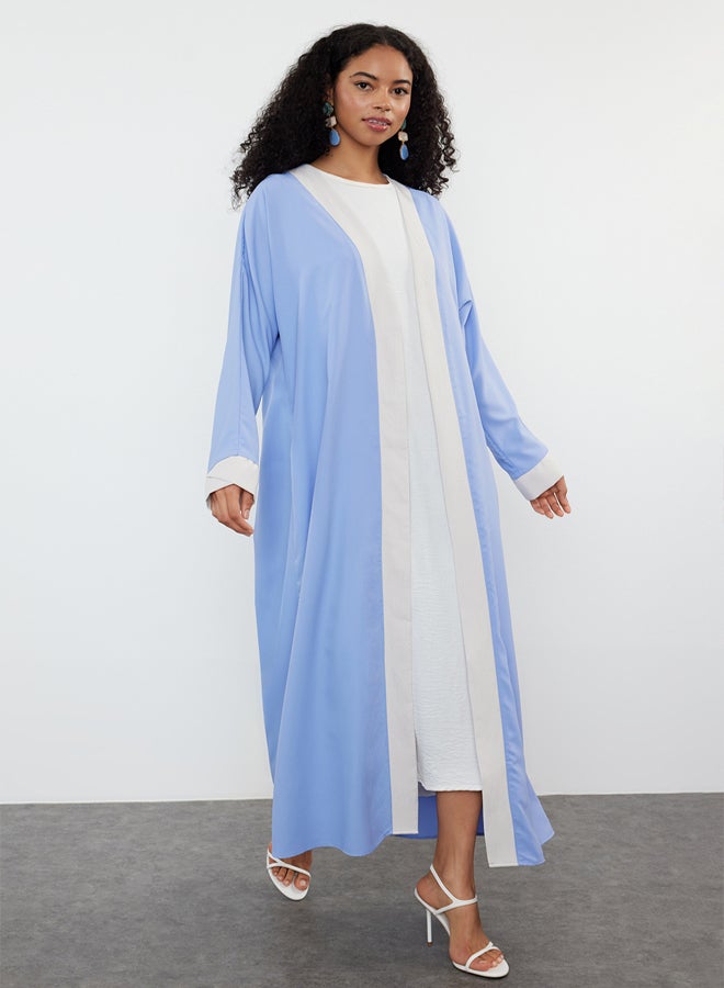 trendyol Color Blocked Long Woven Dressless One Piece Abaya - Image 5